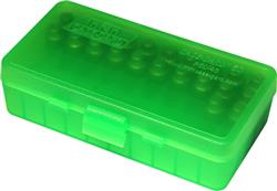 Caja Porta Municion Mtm 40 / 45 ACP 50 Tiros Green