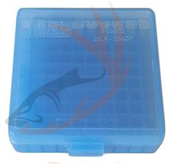 Caja Porta Municion Mtm 22LR p100-22 blue