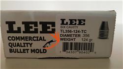 Molde Lee Precision 6 Cavidades 9mm .356 124gn 90402